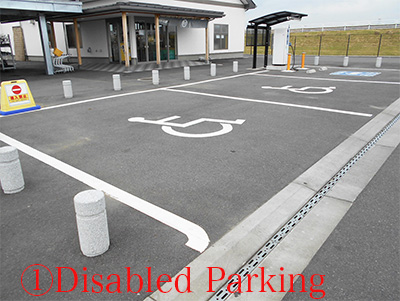 Parking spaces